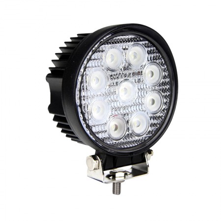 Round 9 x 3W LED Work Lamp